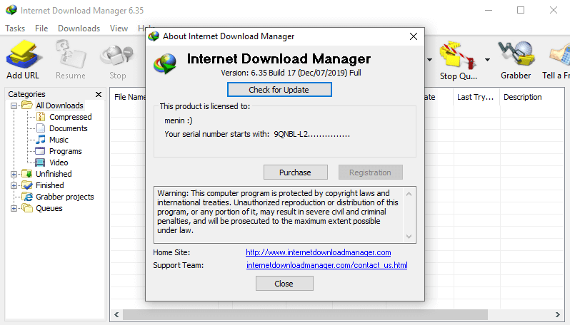 Internet Download Manager (IDM) 6.35 keygen